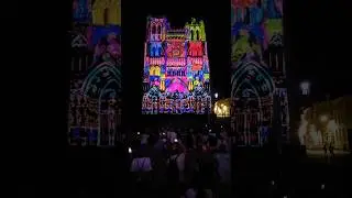 illumination of Cath&eacute;drale Notre-Dame d'Amiens 🇫🇷
