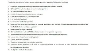 ONGC JEA REQUIRED DOCUMENTS FOR VERIFICATION..