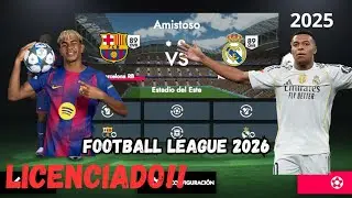 C&oacute;mo INSTALAR FOOTBALL LEAGUE 2026 LICENCIADO|KITS, FICHAJES ACTUALES,LOGOS