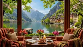 Spring Jazz Music For Stress Relief - Soft Coffee Shop Ambience To Relaxing, Studying And Working