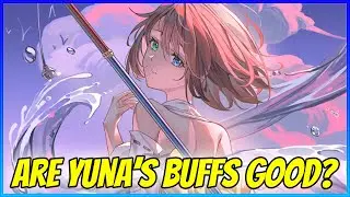 Devoted Summoner Yuna's buffs and light teams for the future. Should you pull her? Review [FFBE GL]