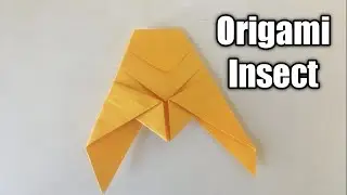 How To Make An Origami Insect Cicada | Paper Cicada