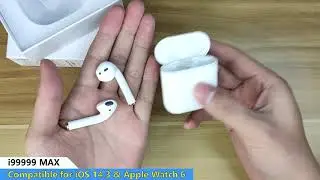 i99999 MAX Support iOS 14.3 Perfectly compatible with Apple Watch 6 SE PK i9000 V3M Airpods 2 Copy