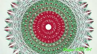 Mandala string art, Chakras, Yoga, Zen, Meditation, Handmade 3D wall artwork