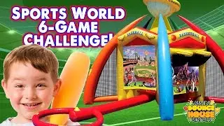 Austin Bounce House Rentals - Sports World 6 Game Challenge - Sports Carnival Games 6-in-1