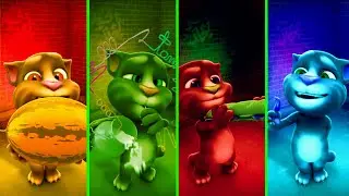 MY Talking Tom -- Cartoon COLOURS FUNNY Movement -- Gameplay Video Part 714