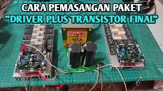 CARA MEMASANG DRIVER SOCL 506 PLUS TRANSISTOR FINAL SIAP PAKAI POWER AMPLIFIER
