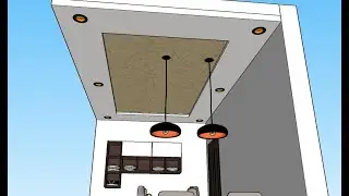 sketchup beginners false ceiling tutorial I how to make ceiling in sketchup I #JSDESIGN II #SKETCHUP