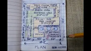Sketch Plan, Alcohol Free Bar - Interior Design By Architect. Idea Dissemination.