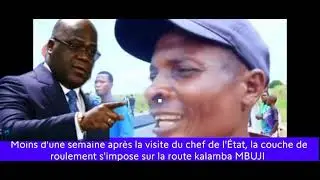 FATSHI : L'ASPHALTAGE DEBUTE OFFICIELLEMENT EN SA PR&Eacute;SENCE 