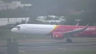 越捷航空 VietJet Air A321-271NX(VN-A545) VJ-845 桃園(TPE)&rarr;富國島(PQC) takeoff