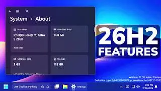 New Windows 11 26H2 Features &ndash; New Context Menu, Taskbar, Point-in-time Restore (How to Enable)