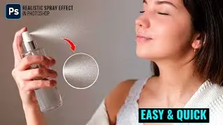 How to Create Realistic Spray Effect in Photoshop | Spray Effect Photoshop | Spray Effect
