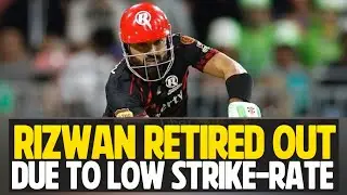 Muhammad Rizwan Retired Out in Big Bash League  | Low Strike Rule Controversy | Melbourne Renegades