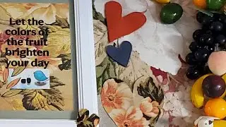 Fake Fruit Wall Decoration | #mustwatch #artsandcrafts 