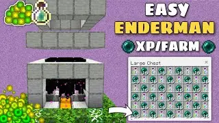 SUPER EASY ENDERMAN XP FARM TUTORIAL in Minecraft Bedrock 1.19 (Unlimited xp Farm)