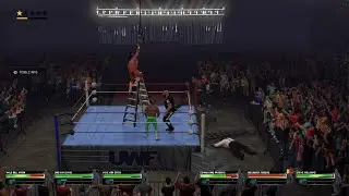 Steve Williams/OMG/Big Bubba/Bill Irwin/Ice Man/Mike Von Erich - UWF Ladder - WWE 2K25
