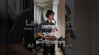Ladyfingers Alto Sax Sheet Music 🎷 #ladyfingers #herbalpert #saxophone #sheetmusic