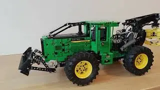 LEGO 42157 - John Deere 948L-II Skidder reconstruction – completed model