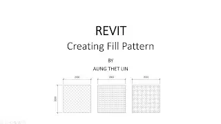Revit: Creating Fill Pattern
