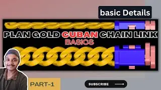 How to make plan gold cuban chain link basic in M9 || गोल्ड क्यूबन चेन लिंक बेसिक कैसे बनाएं