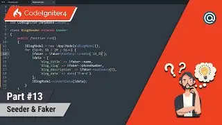 #13 Materi Codeigniter 4 - Seeder & Faker