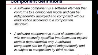 032 CSE312 Software Engineering - Component-based Software Engineering CBSE - Lecture 12