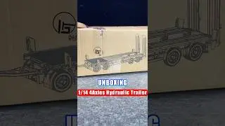 🔥 New Release Unboxing: 1/14 4-Axle Trailer 🔥 #rc #machine #trailer #model #modellife