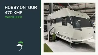 Wohnwagen für die ganze Familie mit Etagenbetten, Querbett, Seitensitzgruppe – HOBBY OnTour 470 KMF