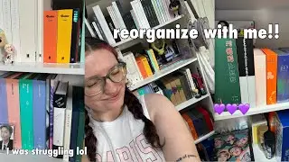 reorganize my bts shelf with me + shelf tour!! *ੈ✩‧₊˚