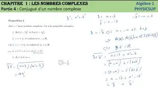 Les nombres complexes - Partie 4 - Cours d'algèbre 1 - Chapitre 1 les nombres complexes - SMPC S1