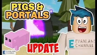 PIGS AND PORTALS ROBLOX ISLANDS UPDATE || HOW TO CRAFT PORTALS || WHERE TO FIND PORTAL SHARDS | PIGS