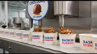 Inside Baskin Robbin&rsquo;s Ice Cream Production Factory (satisfying process)