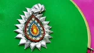 gota work | gota embroidery | gota work tutorial | gota Patti lace design | embroidery