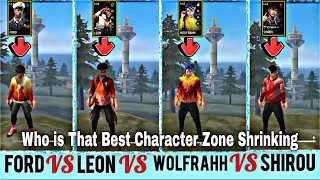 FORD || LEON || WOLFRAHH || SHIROU || Zone Shrinking Test || Free Fire | Monsters FF