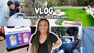 VLOG | Pool Problems Pt 1 | Changing Our Pool Filter Sand