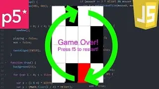 Refactoring A Game A Day 8 - JavaScript Piano Tiles!