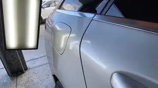 Mercedes C200 - Rear Quarter Glue Pull Repair (Paintless Dent Removal)