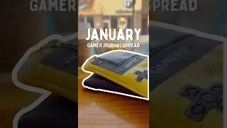 January Gamer Journal Spread #journaling #gamerjournal #nintendoswitchgames