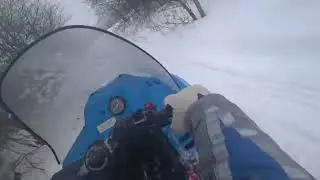 Прохват на снегоходе Рысь 440