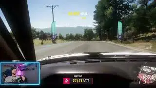 FH5: 755k Drift Score Volcano Downhill on Wheel without E-Brake