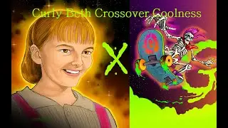 Curly Beth Crossover Coolness - Halloween Painting - Carly Beth x Curly Skeleton 