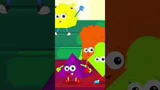 Ten Little Shapes, Learn Shapes #shorts #learning #youtubeshorts