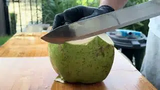 Coconut No.21 | Coconut cutting Oddly Satisfying Coconut Peeling Skills (ASMR) #coconutcutting
