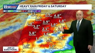 Tracking a threat of heavy rain in the Alabama forecast with a risk of strong storms and flooding