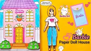 Barbie Paper Doll House 💒💞 | Barbie Dolls Daily Routine 👱🏻‍♀️💕