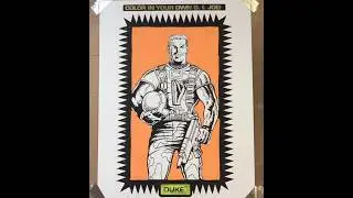 Дюк из GI Joe #раскраскадлявзрослых #gijoeclassified #gijoearealamericanhero #игрушки80-х
