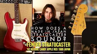 How does a Made in Japan Strat sound? - Fender Stratocaster '62 Reissue Candy Apple Red 1989 Japan