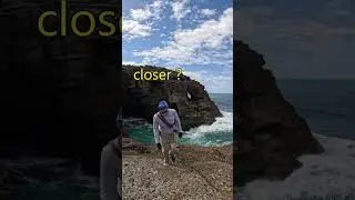 In the EYE of the beholder   #coasteering  #sea caves  #perilous pastimes  #no fall zones  #solo