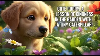 Cute Puppy | A Gentle Lesson of Kindness in the Garden with a Tiny Caterpillar! | My Puppy Life